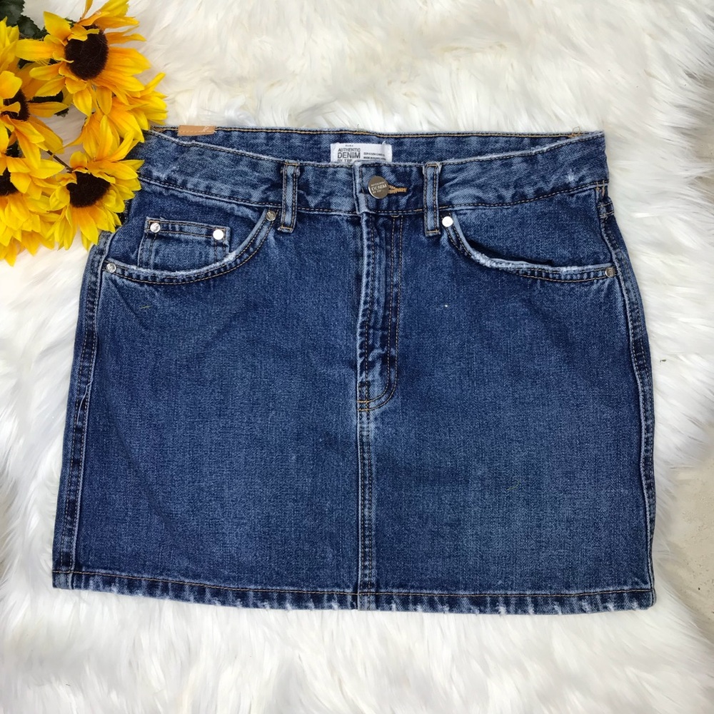 Zara Trafaluc Denim Jean Mini Skirt - Picture 1 of 5